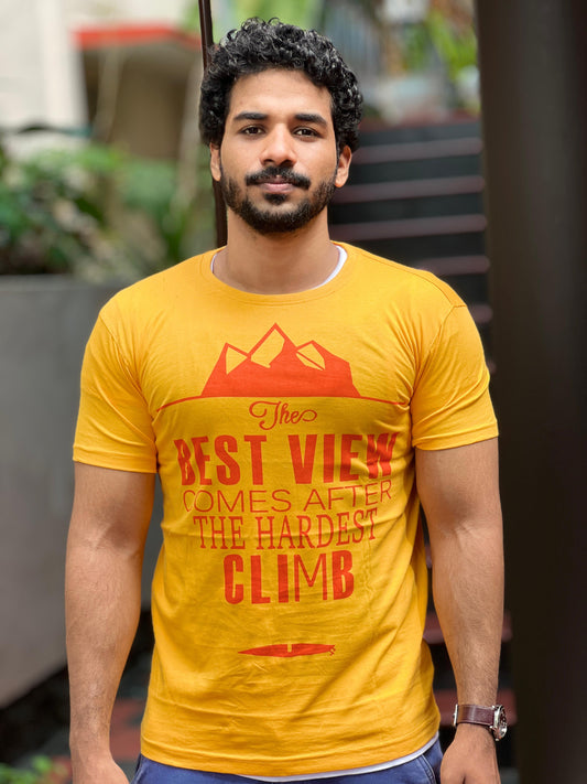 T Shirt: The Best View - Yellow
