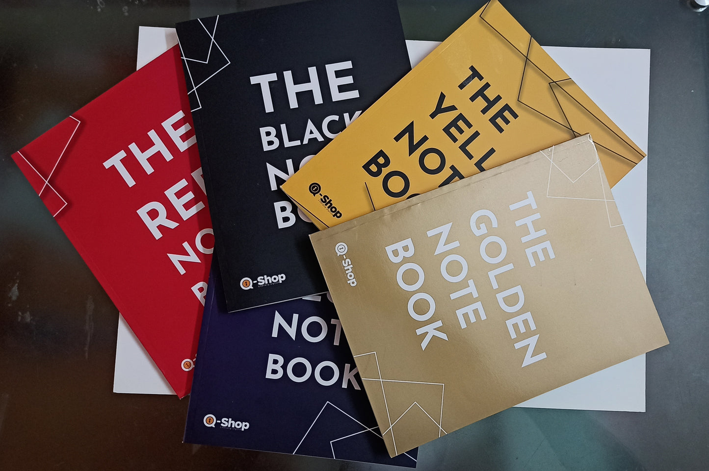 Golden Notebook - Pack of 5