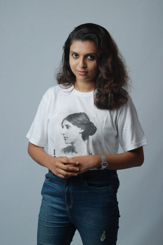 T-Shirt: Virginia Woolf - Black & White