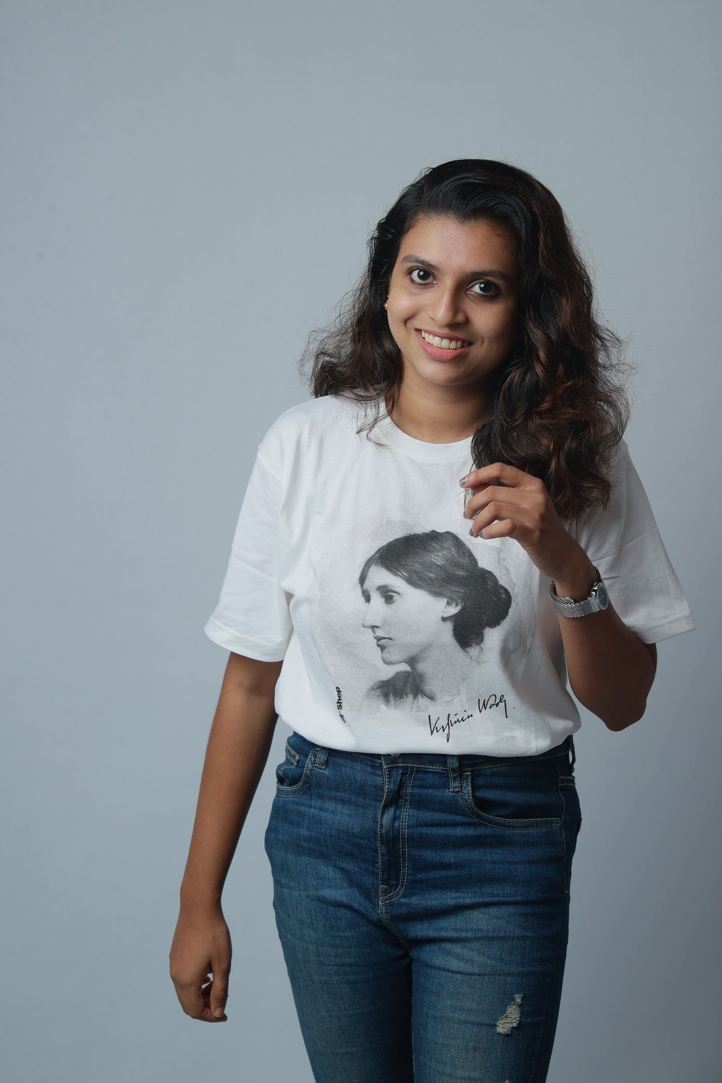 T-Shirt: Virginia Woolf - Black & White